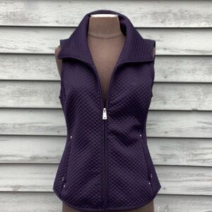 NWT Lauren Ralph Lauren Quilted Navy Zip-Up Vest Small